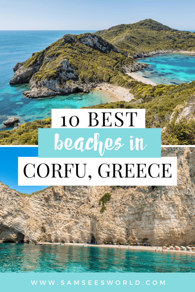 10 Best Beaches in Corfu pin