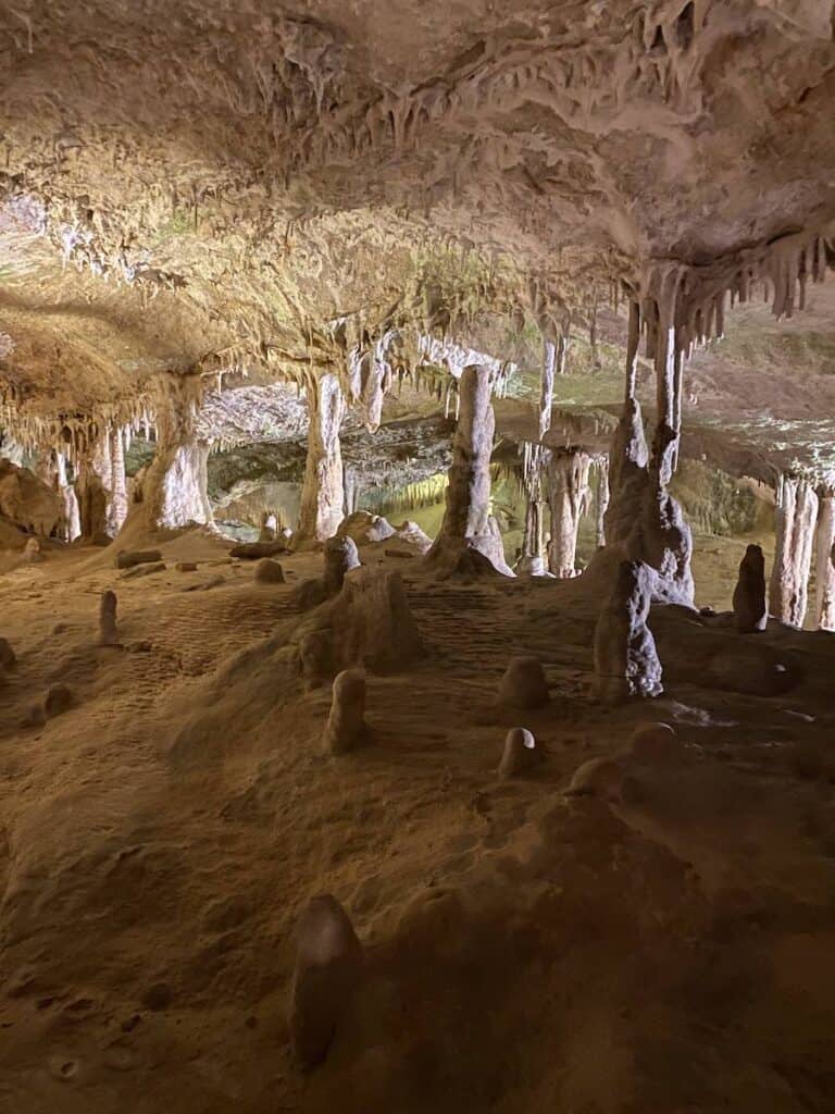 Rock pillars in Can Marça Caves
