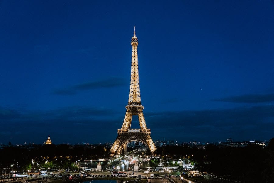 Eiffel Tower at night