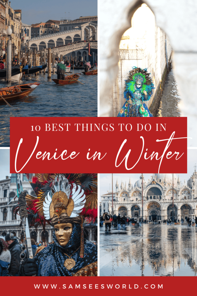 Venice in winter pin