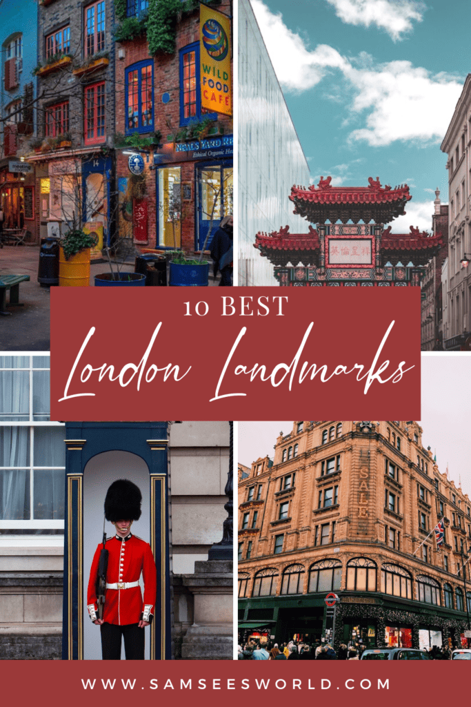 10 Best London Landmarks pin