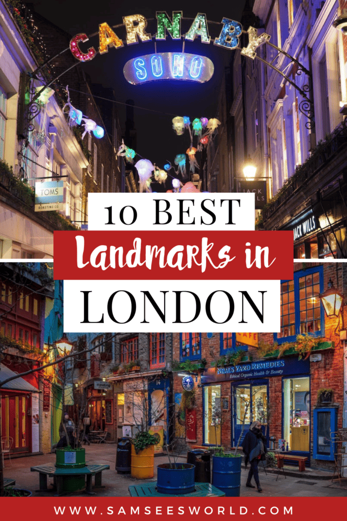 10 Best London Landmarks pin