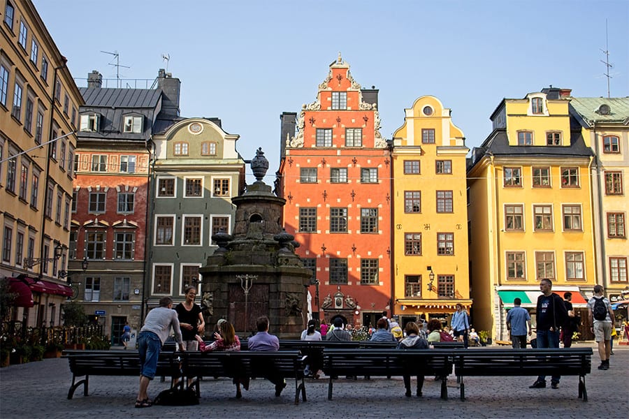 Gamla Stan, the old town of Stockholm, one of the best places for solo female travel in Europe.