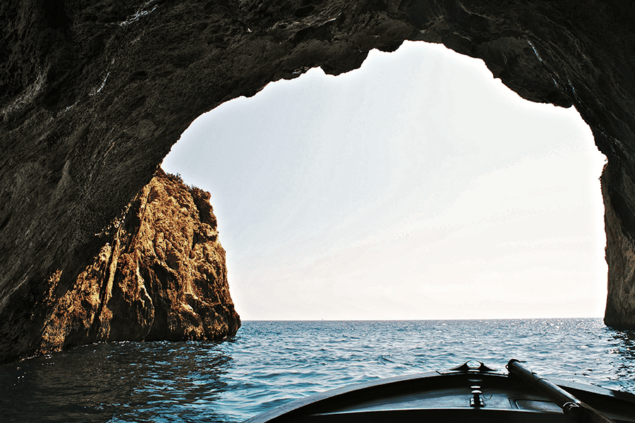 Entrance to the blue caves nearby Zanjice.