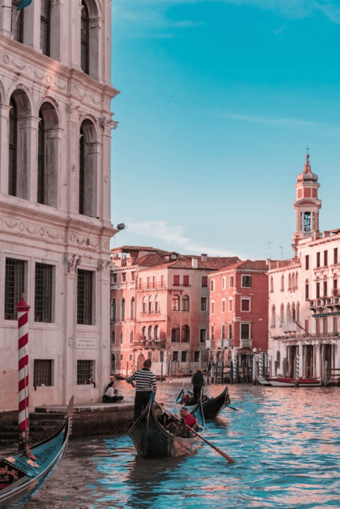 The canals of Venice.