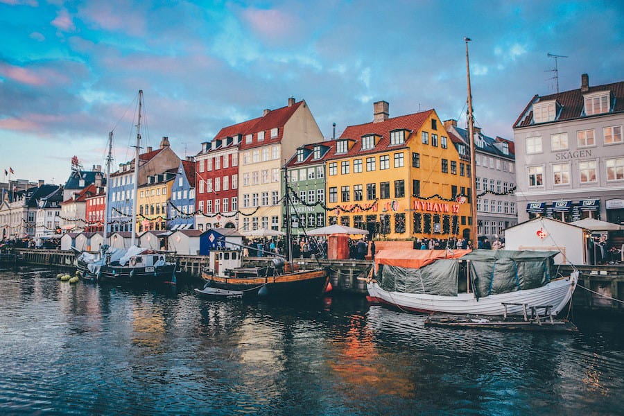 The old port in Copenhagen, one of the best places for solo female travel in Europe.