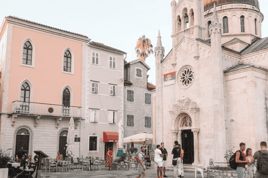 Church of Michael the Arch in the old town of Herceg Novi.