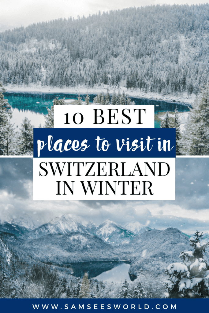 Best Places to Visit in Switzerland in Winter pin 