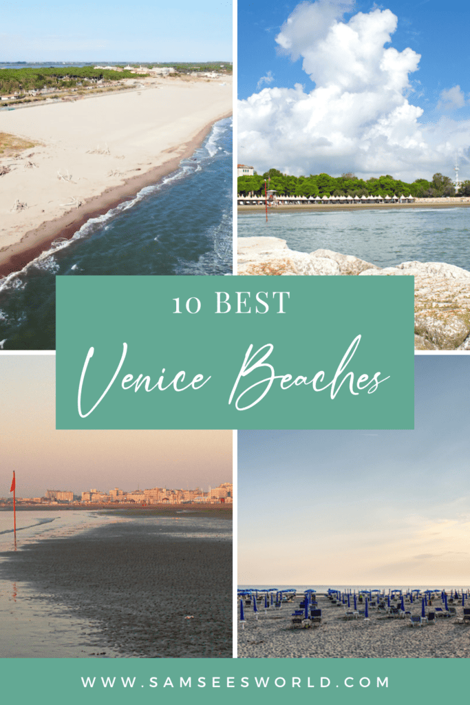 Best beaches in Venice pin