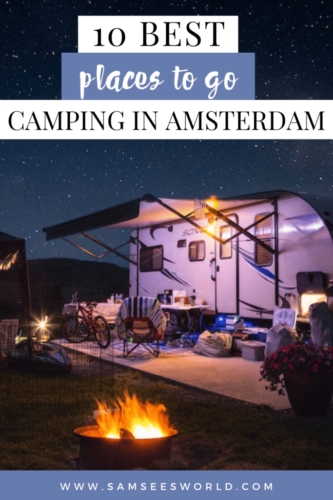 Camping in Amsterdam pin