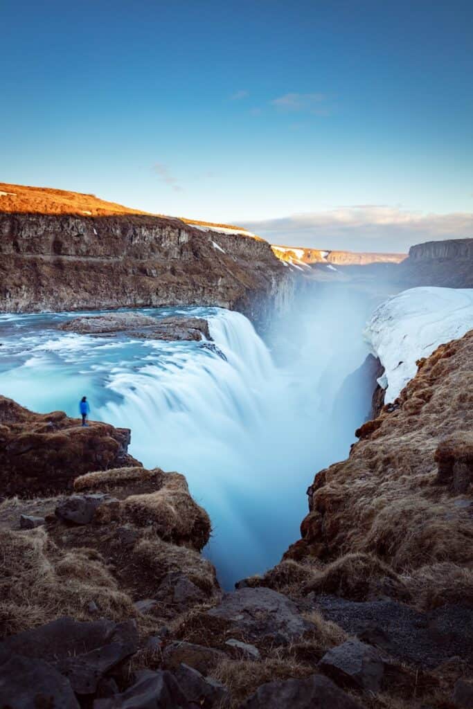 Gullfoss waterfall in Iceland