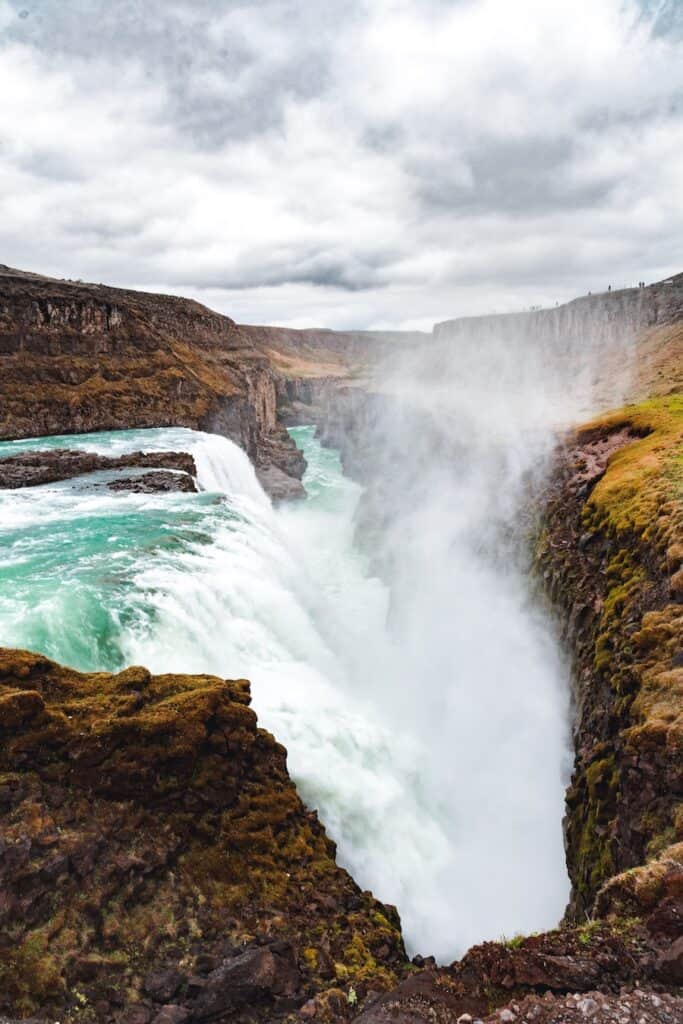 Gullfoss waterfall in Iceland