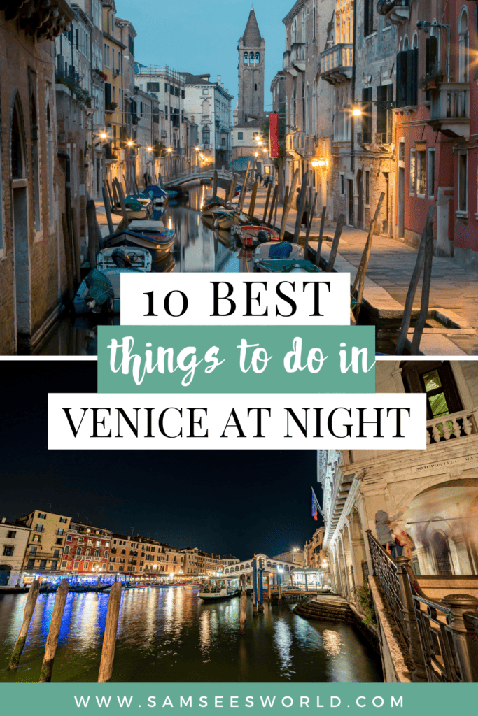 Venice at Night pin