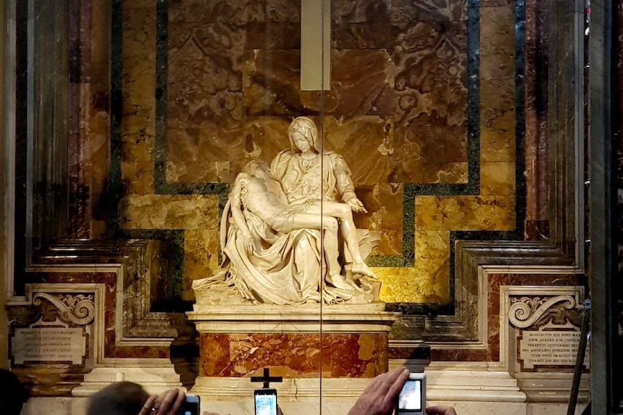 Pieta sculpture in Rome