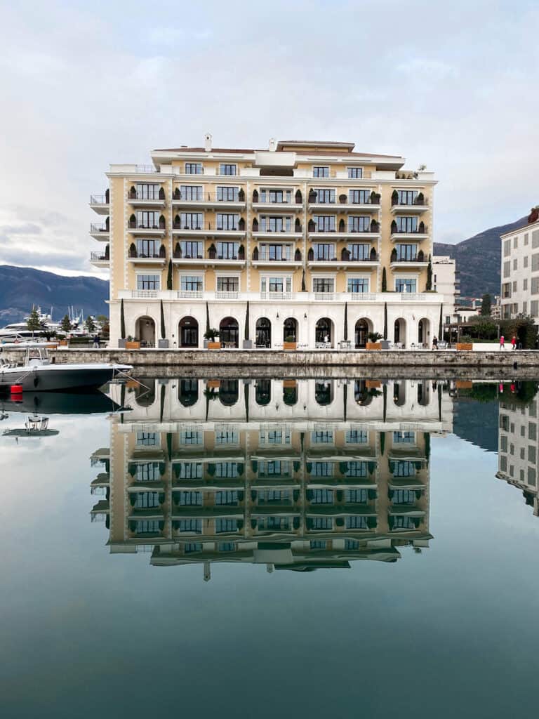 Tivat Montenegro in winter