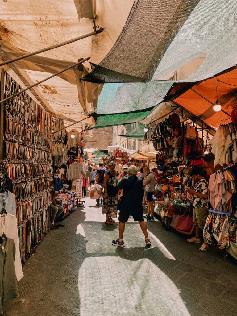 Street shops in Florence