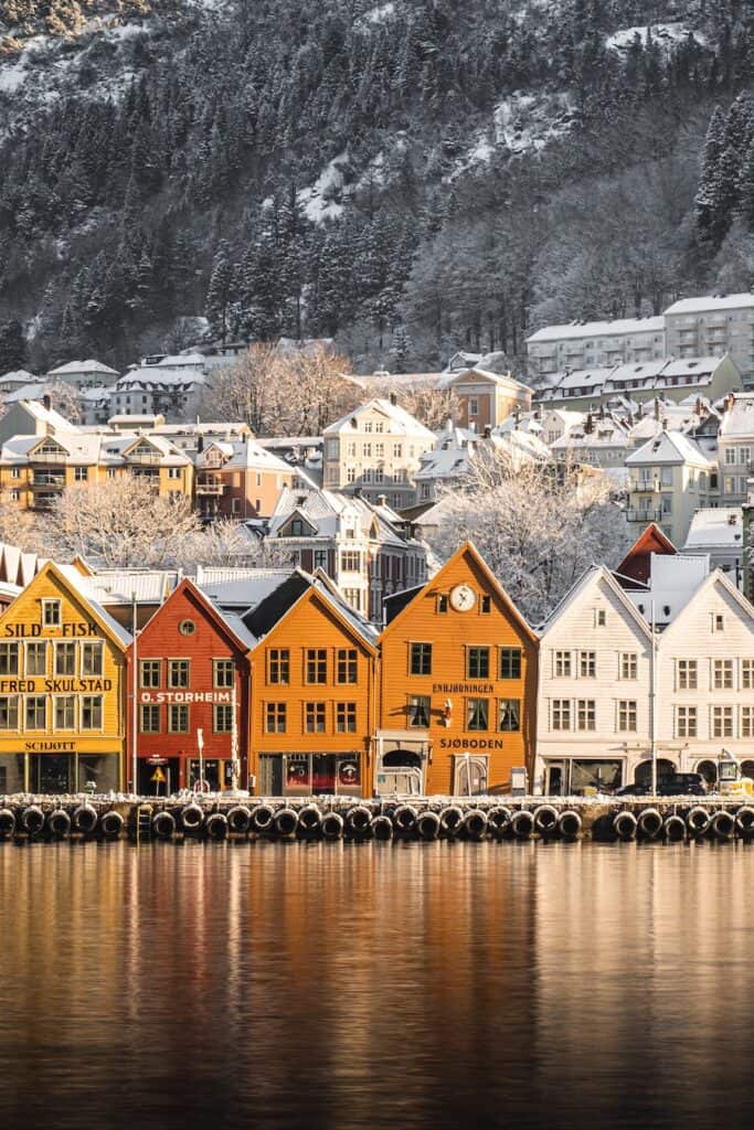 Bergen, Norway in winter