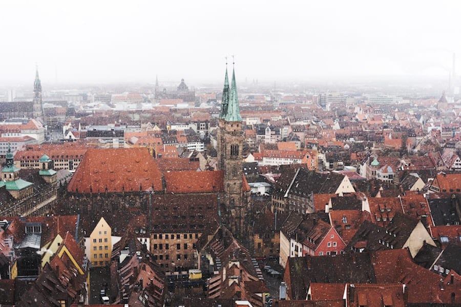 Nuremberg, Germany in winter