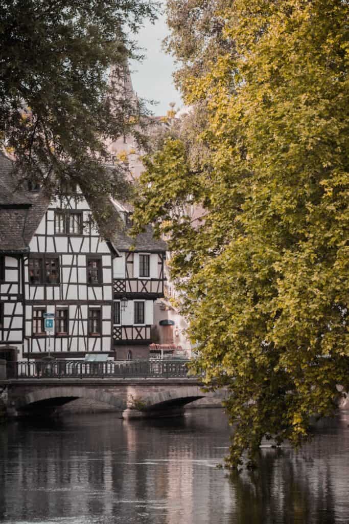 Strasbourg canal city view