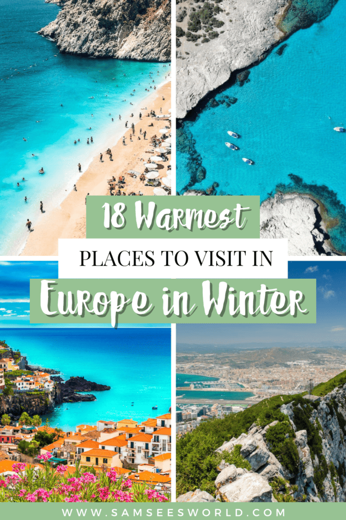 Warmest Places in Europe in Winter