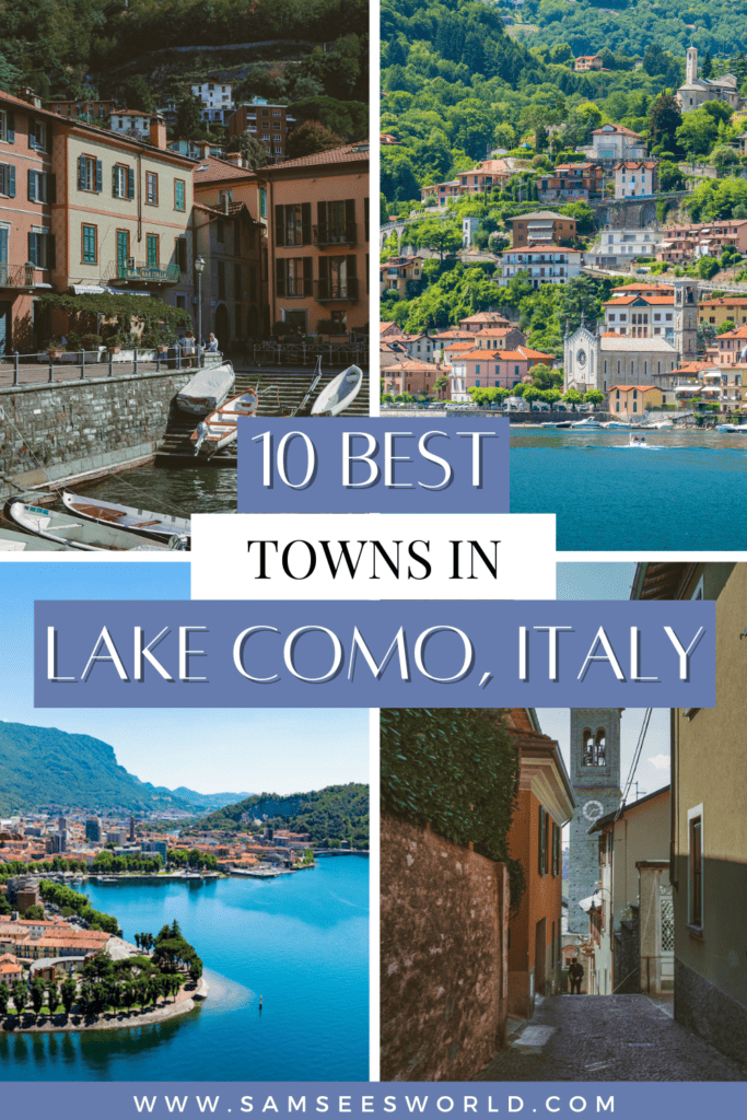 10 Best Towns in Lake Como pin