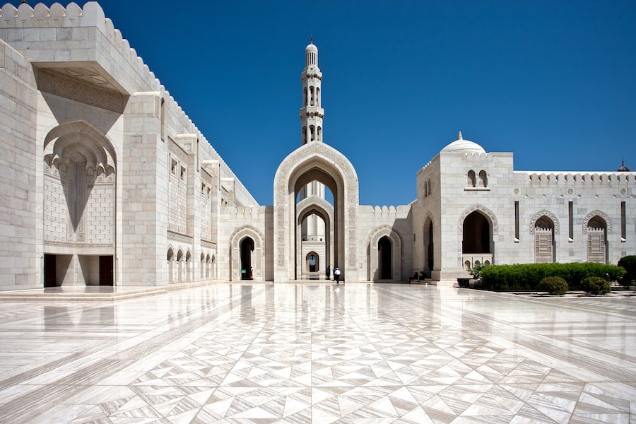 Sultan Qaboos Grand Mosque. Sultanate of Oman.