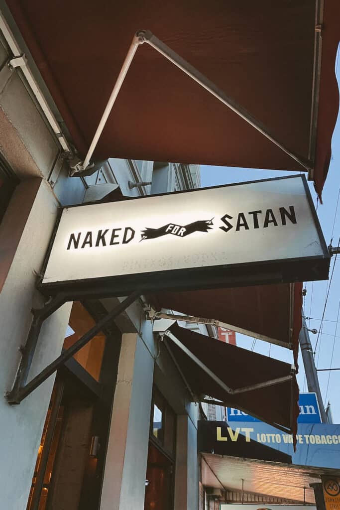 Naked For Satan bar