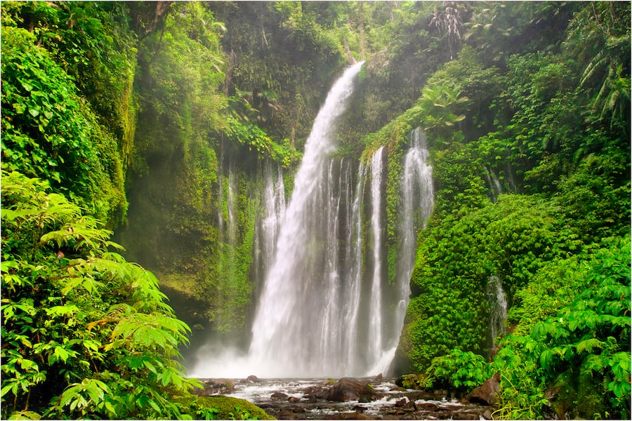 Sendang Gile waterfall is a waterfall located in Senaru village, Bayan sub-district, North Lombok district, West Nusa Tenggara Indonesia.