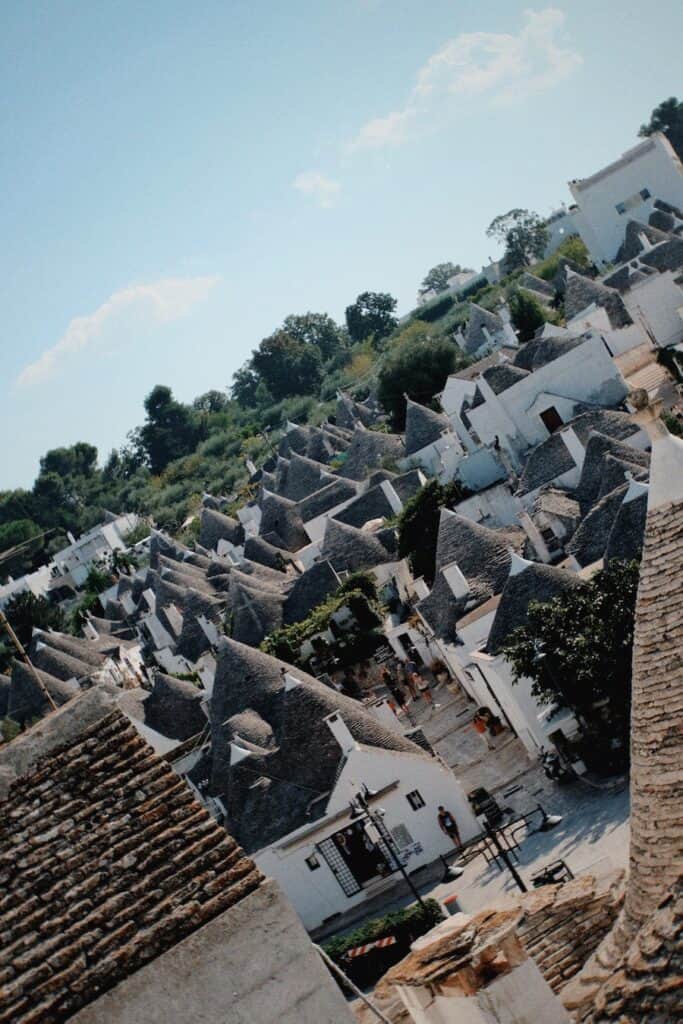 roofs of houses in Alberobello