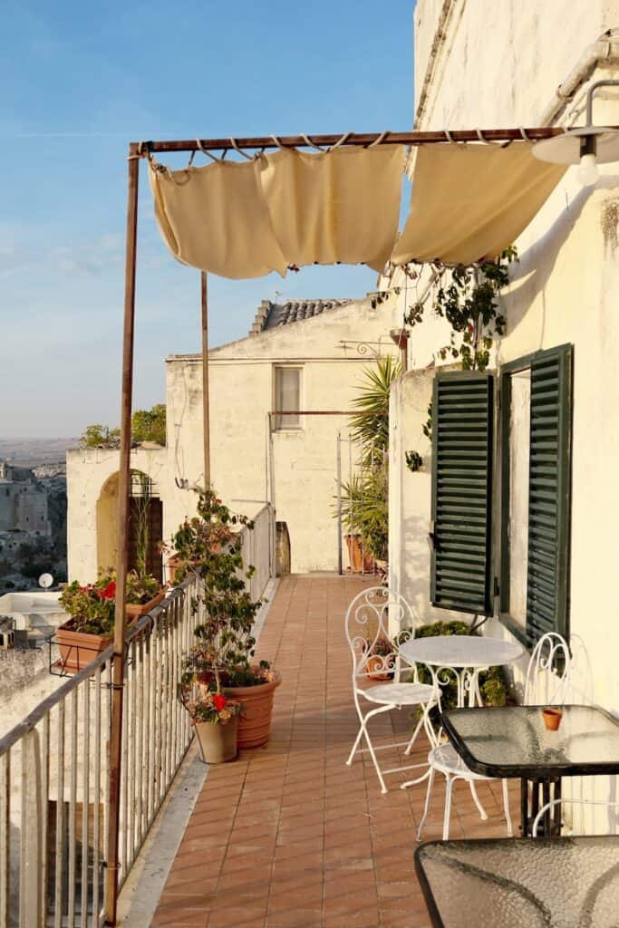 Matera balcony view