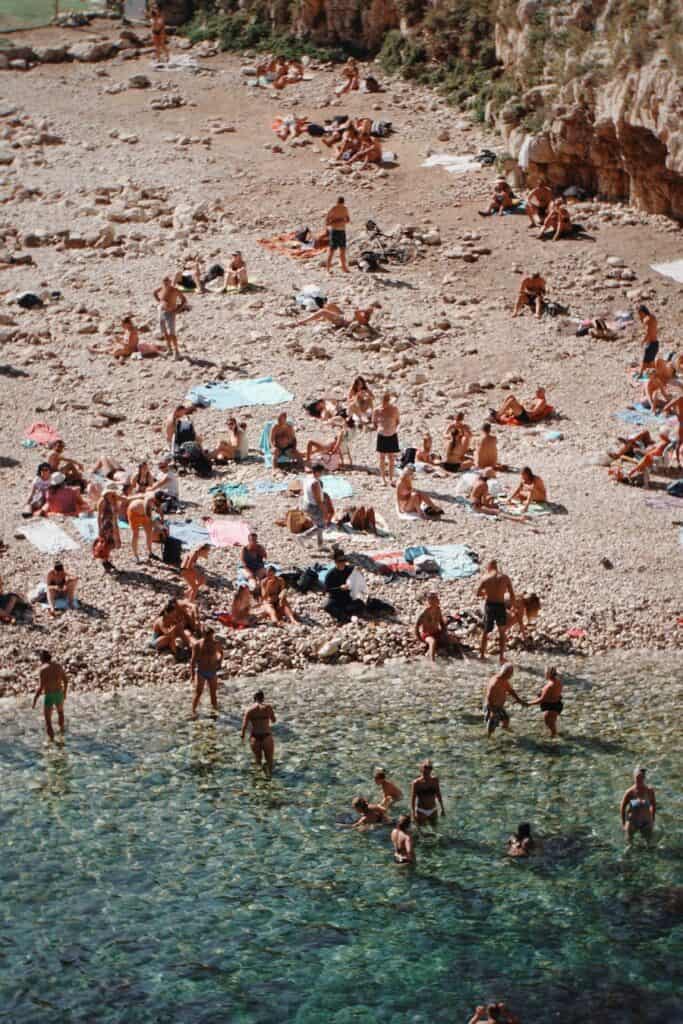 Beach in Polignano a Mare