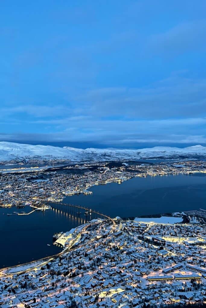 Tromsø top view from fjellheisen