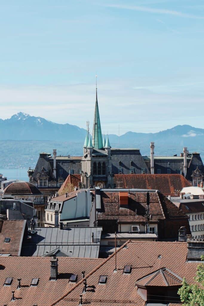 Lausanne, Switzerland in summer