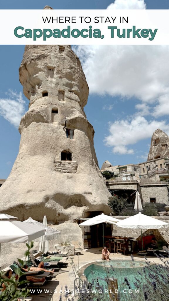 Where to stay in Cappadocia pin