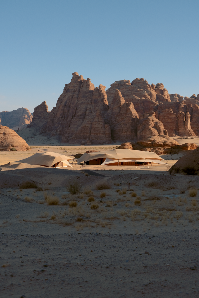 Banyan tree villas in the desert